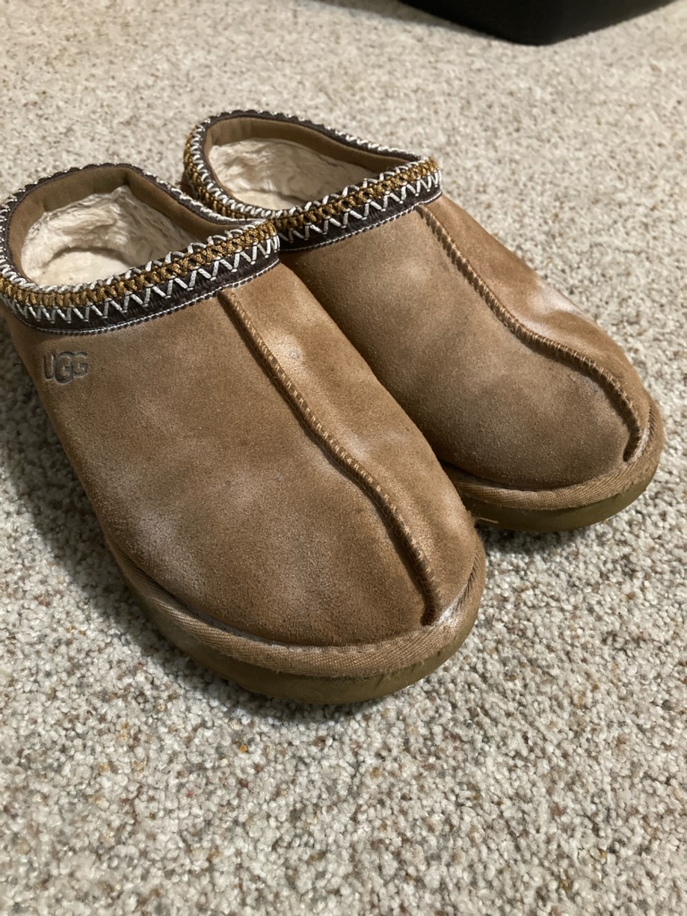 UGG Chestnut Sheepskin Slip-On Clog